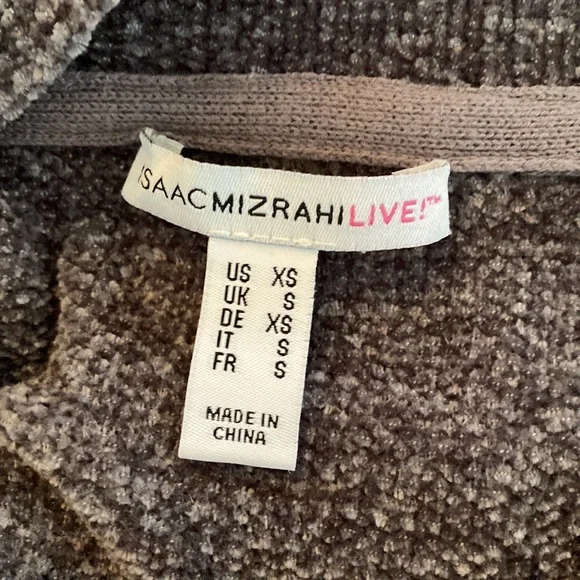 2 piece bundle- Isaac Mizrahi Cardigan Sweaters. Size XS. Grey/Teal. - Picture 9 of 11